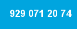929 071 20 74 929 071 20 74